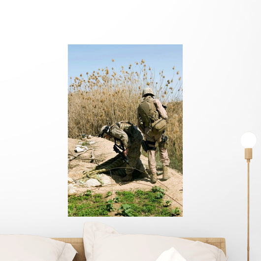 Marines Search for Weapons Wall Decal
