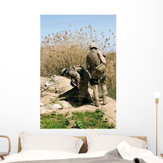 Marines Search for Weapons Wall Decal