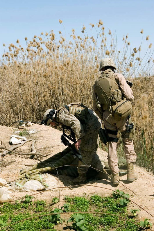 Marines Search for Weapons Wall Decal