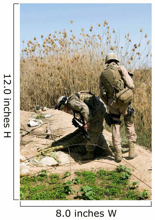 Marines Search for Weapons Wall Decal