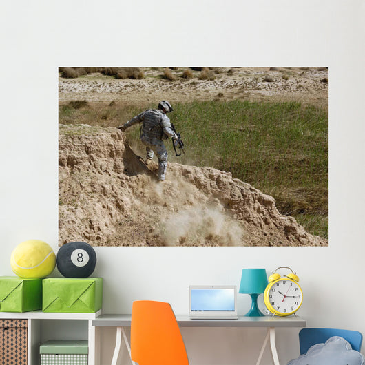 Us Army Specialist Climbs Wall Decal