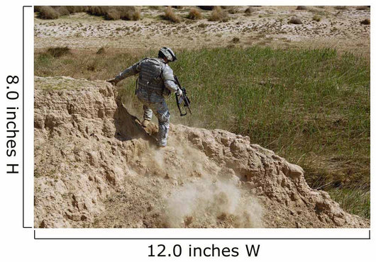 Us Army Specialist Climbs Wall Decal