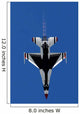 F-16 Falcon Dives Straight Wall Decal