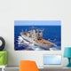 Helicopter Clears Flight Deck Wall Decal