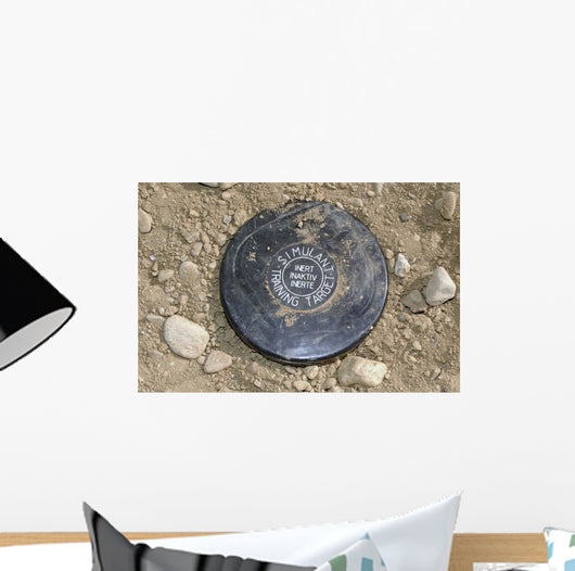 Simulated Land Mine Wall Decal