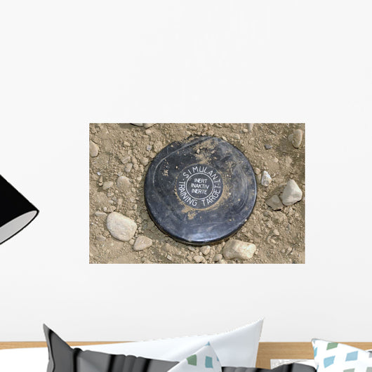 Simulated Land Mine Wall Decal