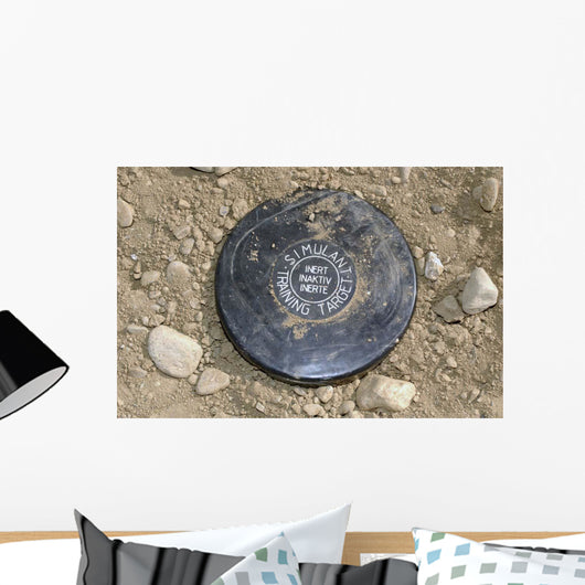 Simulated Land Mine Wall Decal