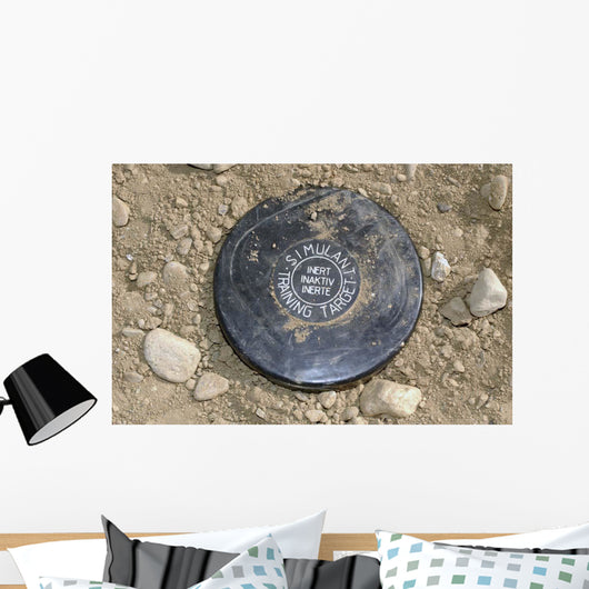 Simulated Land Mine Wall Decal