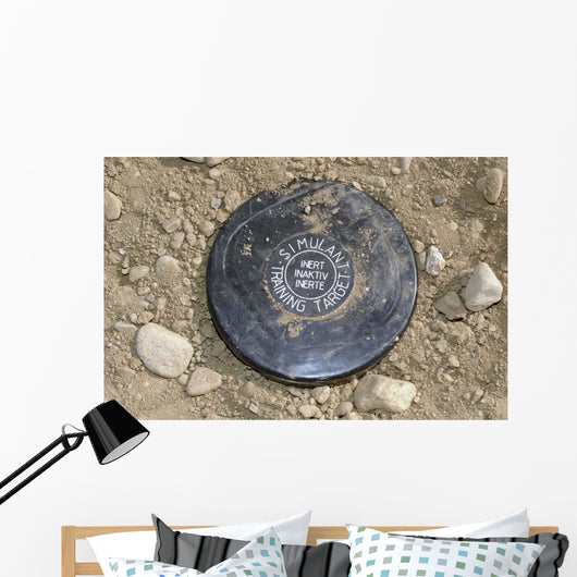 Simulated Land Mine Wall Decal