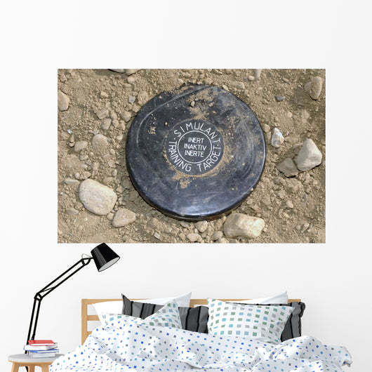 Simulated Land Mine Wall Decal