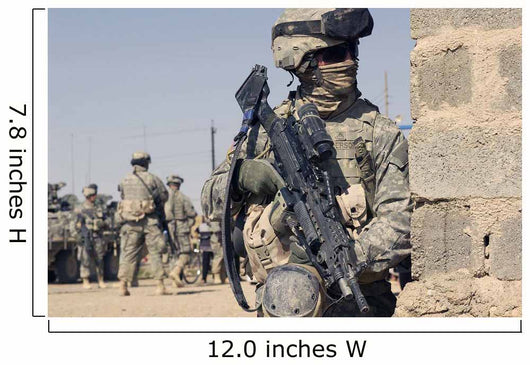 Us Army Soldier Armed Wall Decal