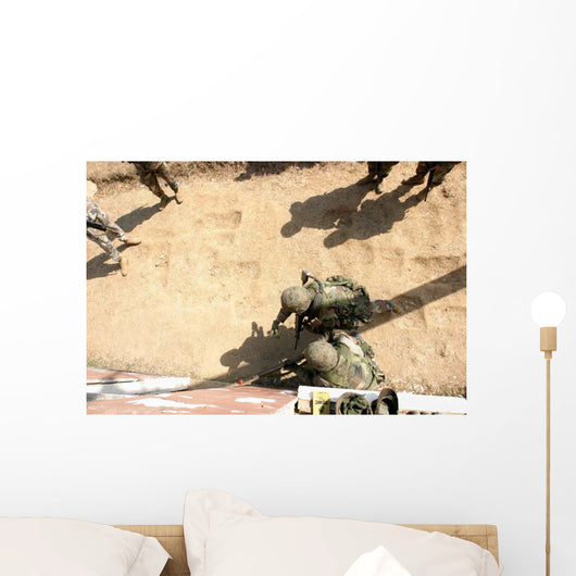 Us Marines Throws Practice Wall Decal