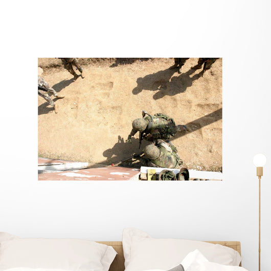 Us Marines Throws Practice Wall Decal