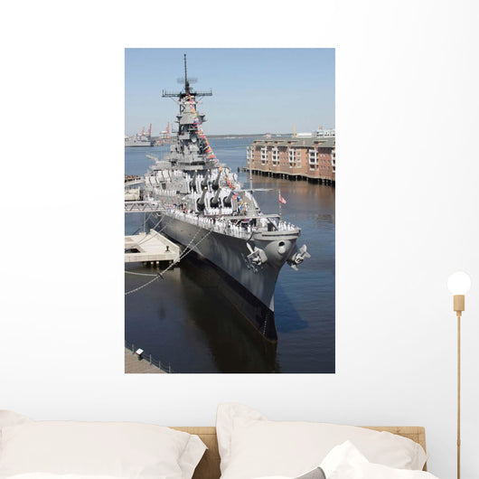 Decommissioned Us Navy Battleship Wall Decal
