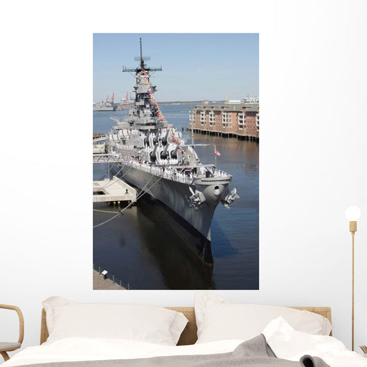 Decommissioned Us Navy Battleship Wall Decal
