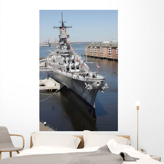 Decommissioned Us Navy Battleship Wall Decal