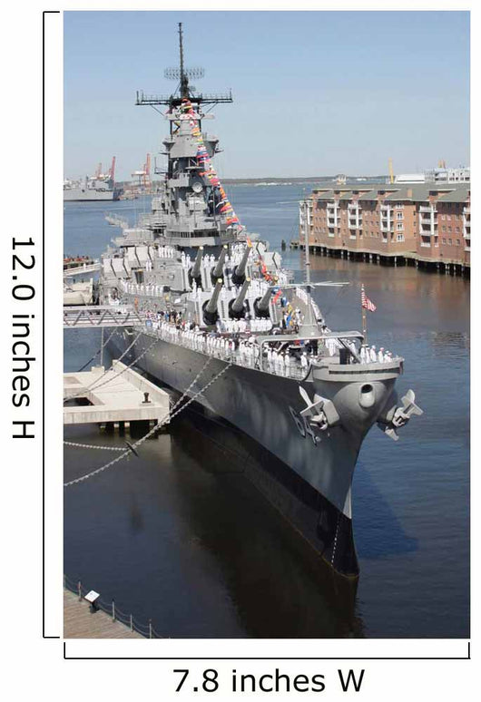 Decommissioned Us Navy Battleship Wall Decal
