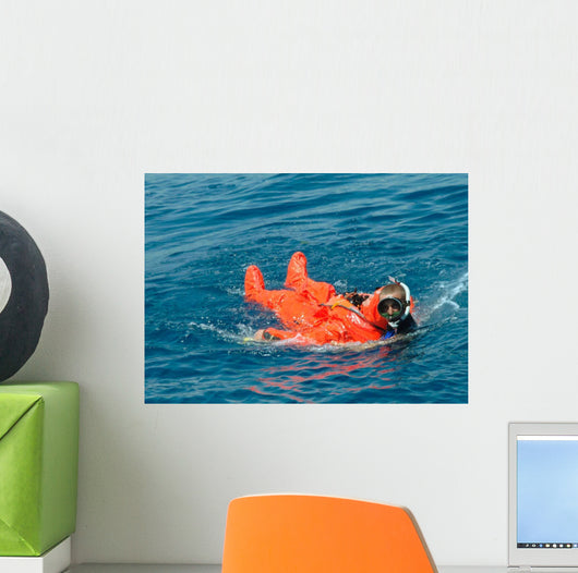 Sailor Rescued Diver Wall Decal