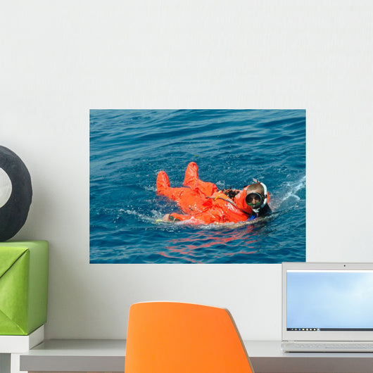 Sailor Rescued Diver Wall Decal
