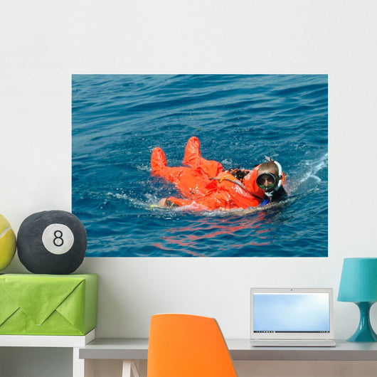 Sailor Rescued Diver Wall Decal