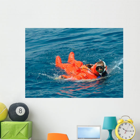 Sailor Rescued Diver Wall Decal