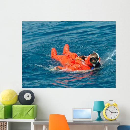 Sailor Rescued Diver Wall Decal