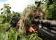 Soldiers Dressed Ghillie Suits Wall Decal