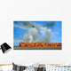 Pyrotechnics Explode While F-15 Wall Decal
