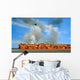 Pyrotechnics Explode While F-15 Wall Decal