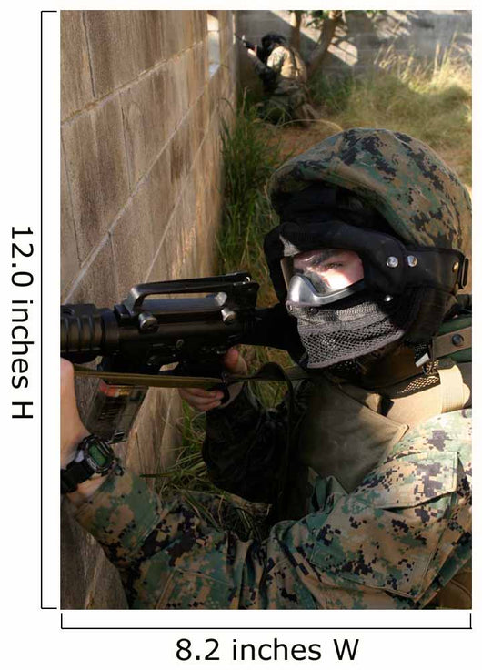 Marine Provides Security Wall Decal