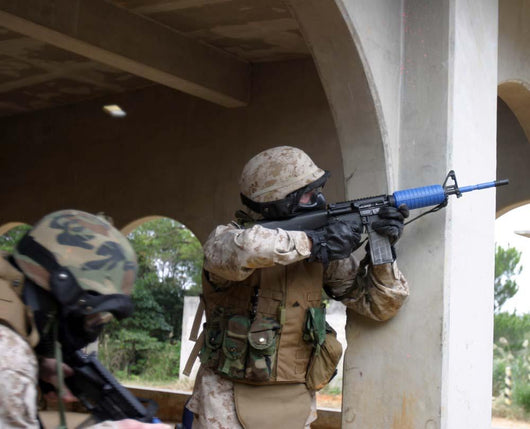 Marine Shoots Enemy Sniper Wall Decal