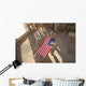 Marines Fold American Flag Wall Decal Design 1
