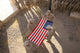 Marines Fold American Flag Wall Decal Design 1