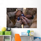 Marines Fold American Flag Wall Decal Design 2
