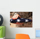 Soldier Holds United States Wall Decal