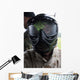 Paintball round Splattered Protective Wall Decal
