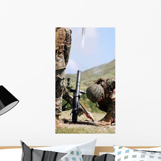 Direct-lay Method Firing Mortars Wall Decal