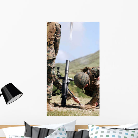 Direct-lay Method Firing Mortars Wall Decal