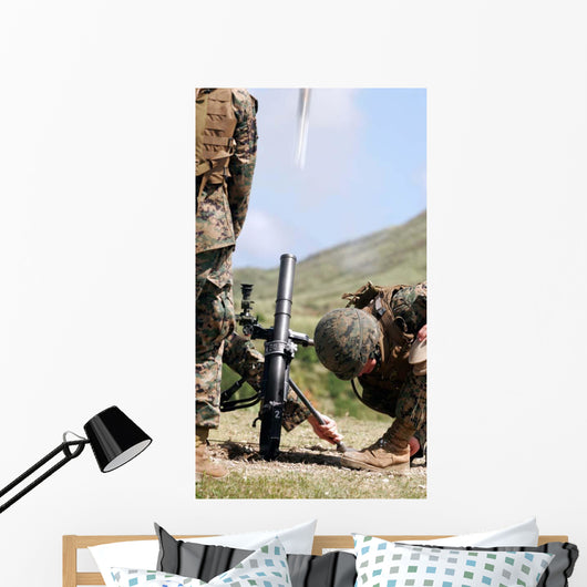 Direct-lay Method Firing Mortars Wall Decal