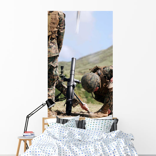 Direct-lay Method Firing Mortars Wall Decal
