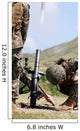 Direct-lay Method Firing Mortars Wall Decal