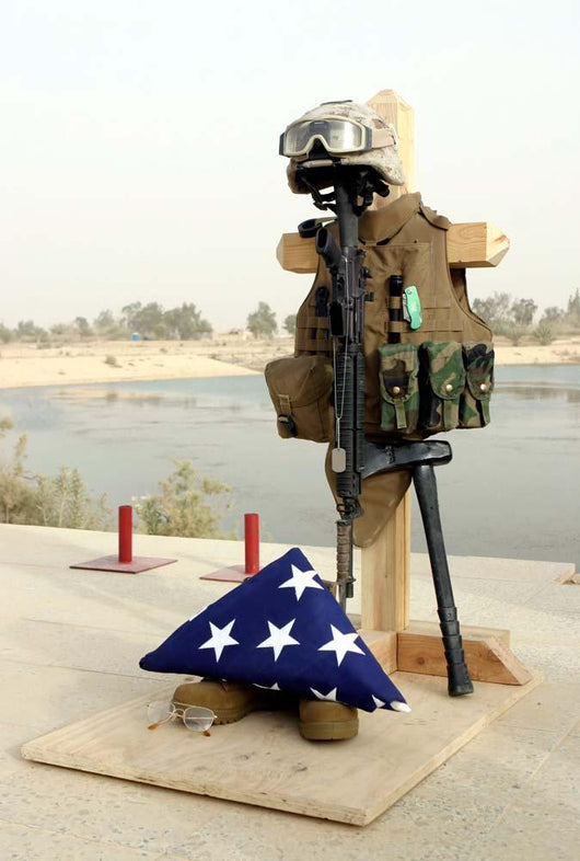 Fallen Soldiers Gear Display Wall Decal