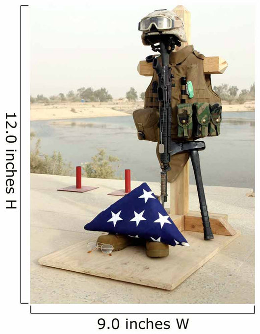 Fallen Soldiers Gear Display Wall Decal