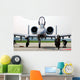 Maintainers Place Chocks under Wall Decal