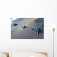 F-15 Eagles and F-16 Wall Decal