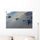F-15 Eagles and F-16 Wall Decal