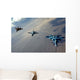 F-15 Eagles and F-16 Wall Decal