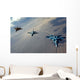 F-15 Eagles and F-16 Wall Decal