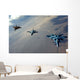 F-15 Eagles and F-16 Wall Decal