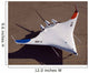 X-48b Blended Wing Body Wall Decal Design 4